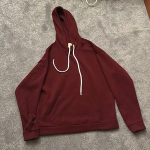 Burgundy Red Sky and Sparrow Hoodie